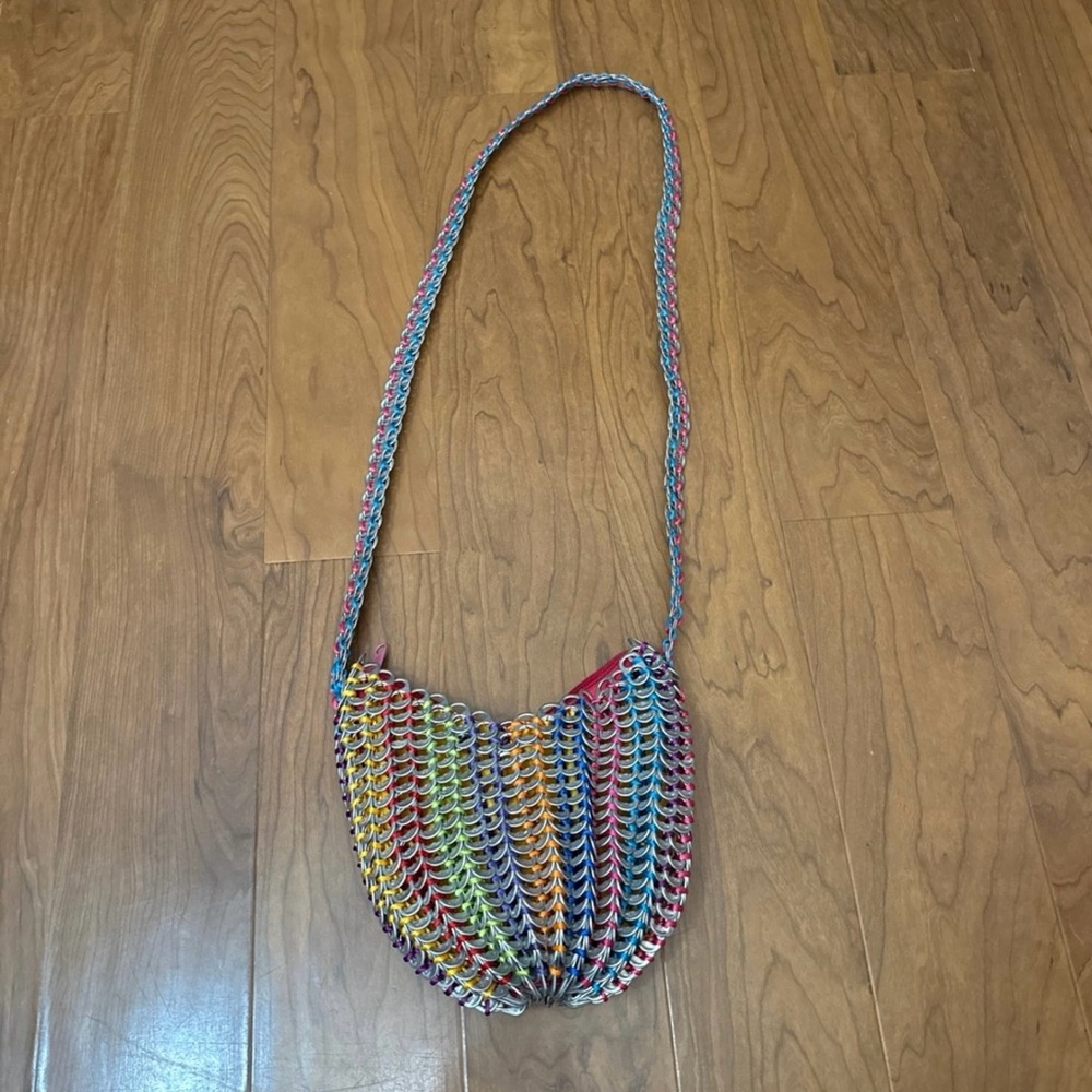 Colorful Woven Crossbody Bag